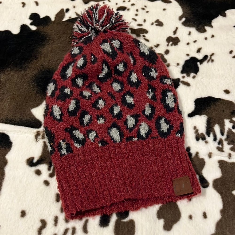 CC Leopard Beanie